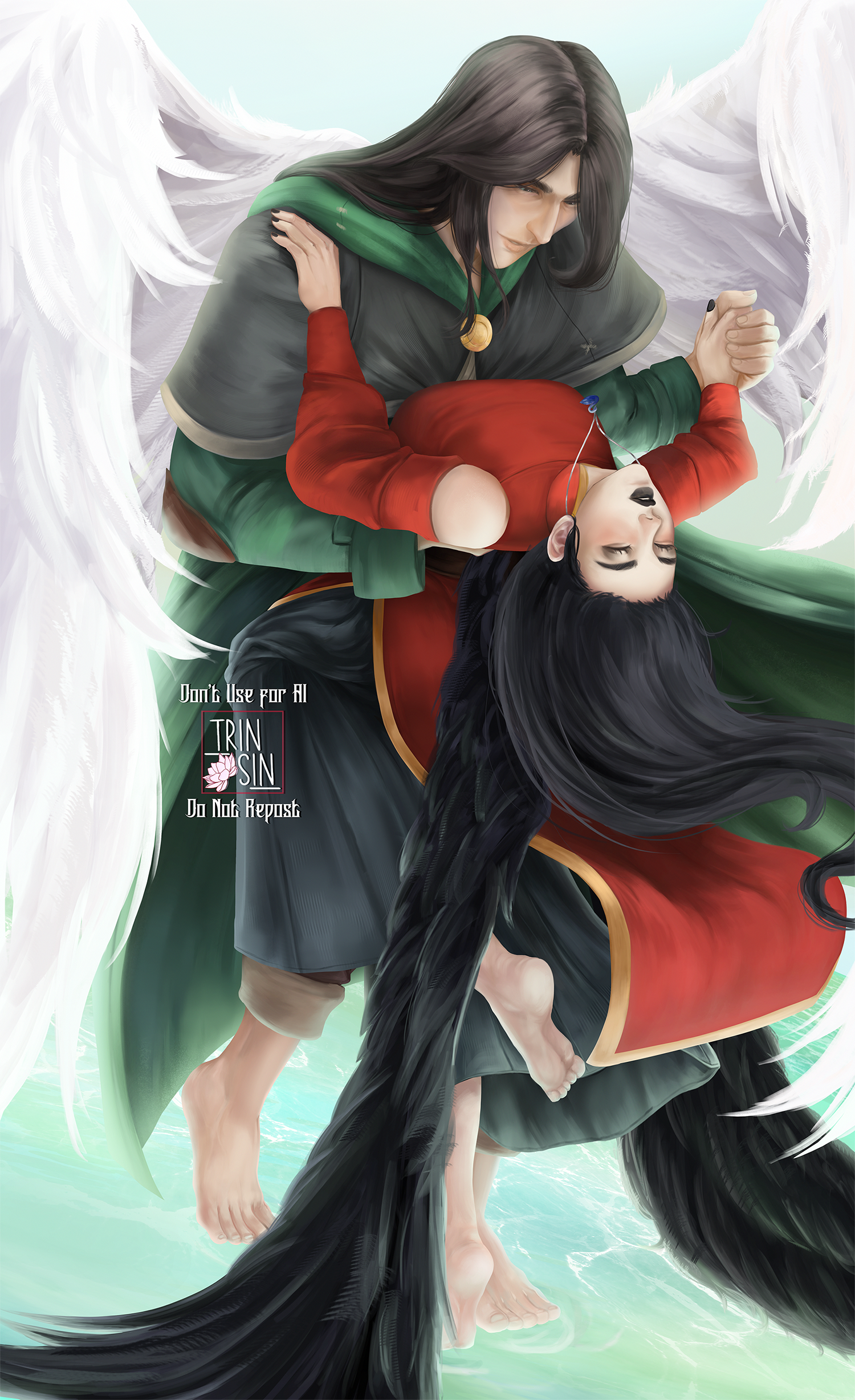 Swan Duet by Trinsin