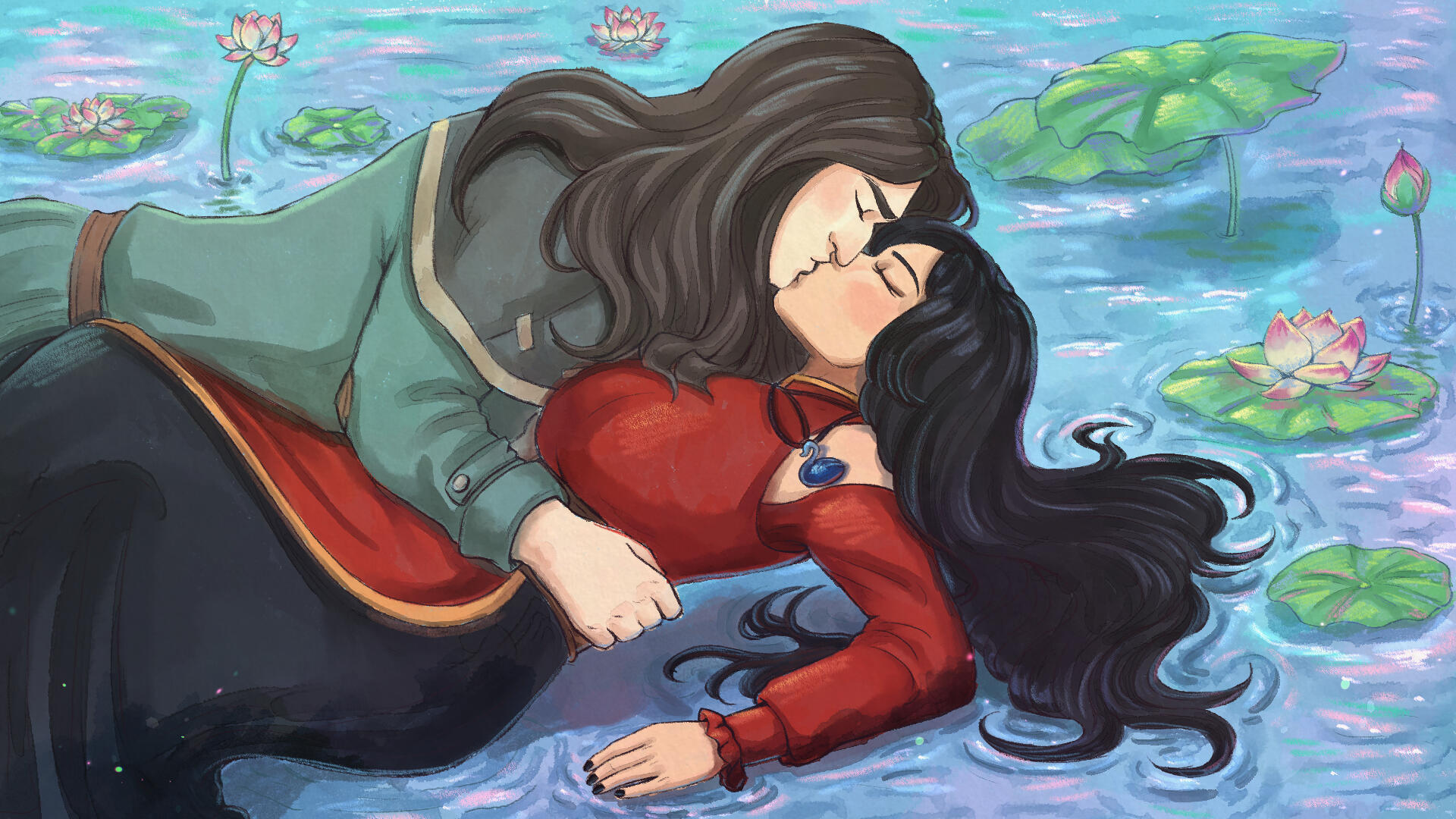 Gentle Kiss by Beca~ [Comm]
