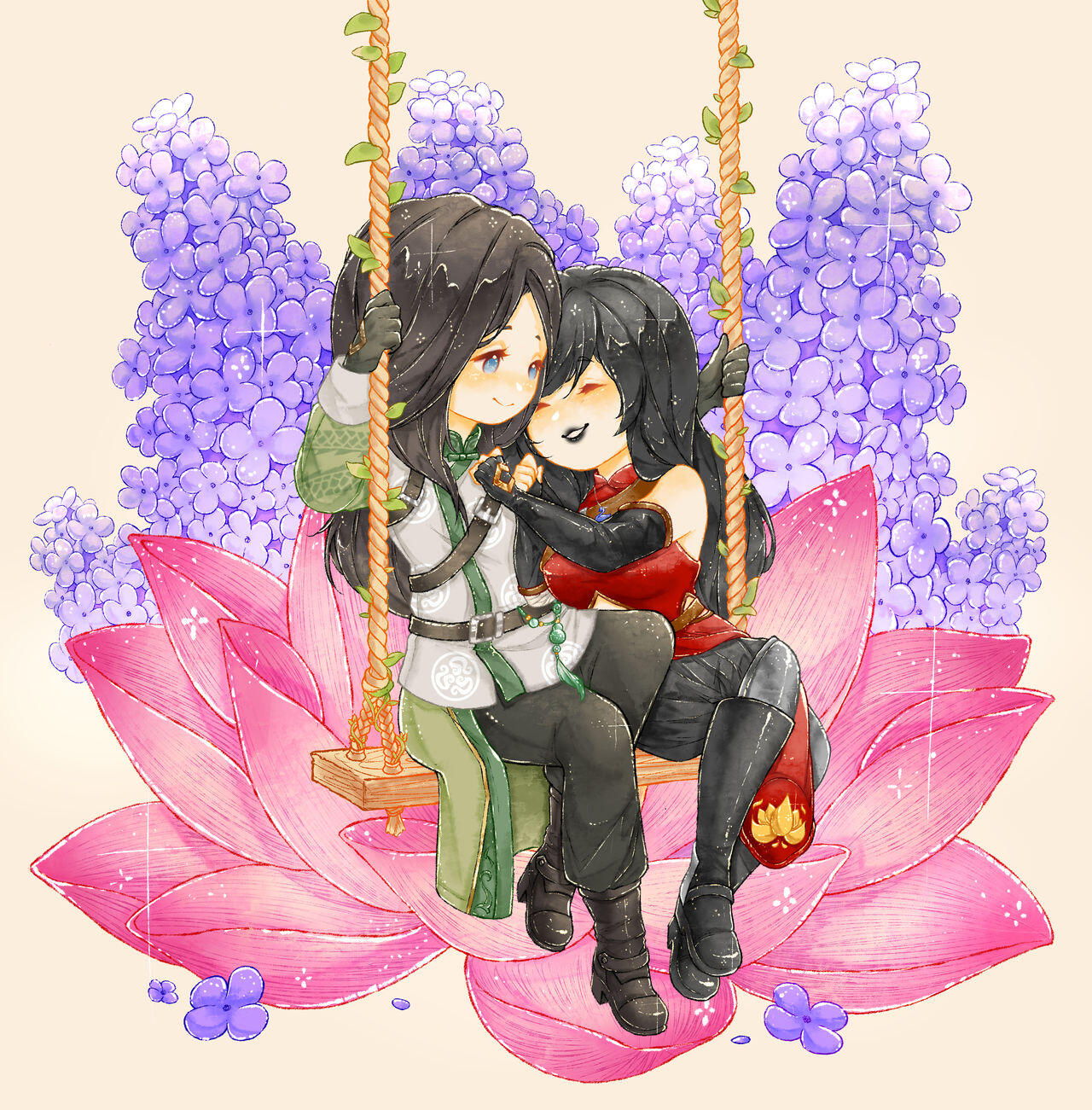 Lilacs & Lotuses by Reshje